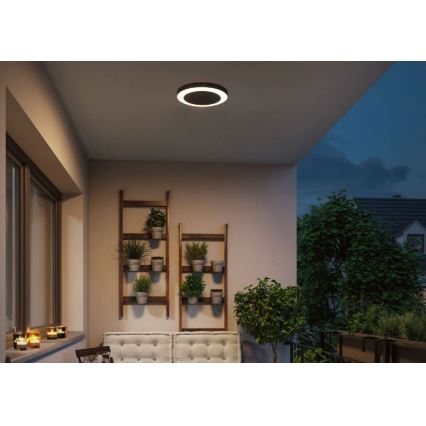 Paulmann 94526 - LED/14W IP44 Уличный потолочный светильник с датчиком CIRCULA 230V