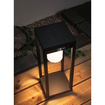 Paulmann 94573 - LED/5,5 Вт IP44 Сонячна лампа з датчиком MARISOL 3,7В 2000 мАг
