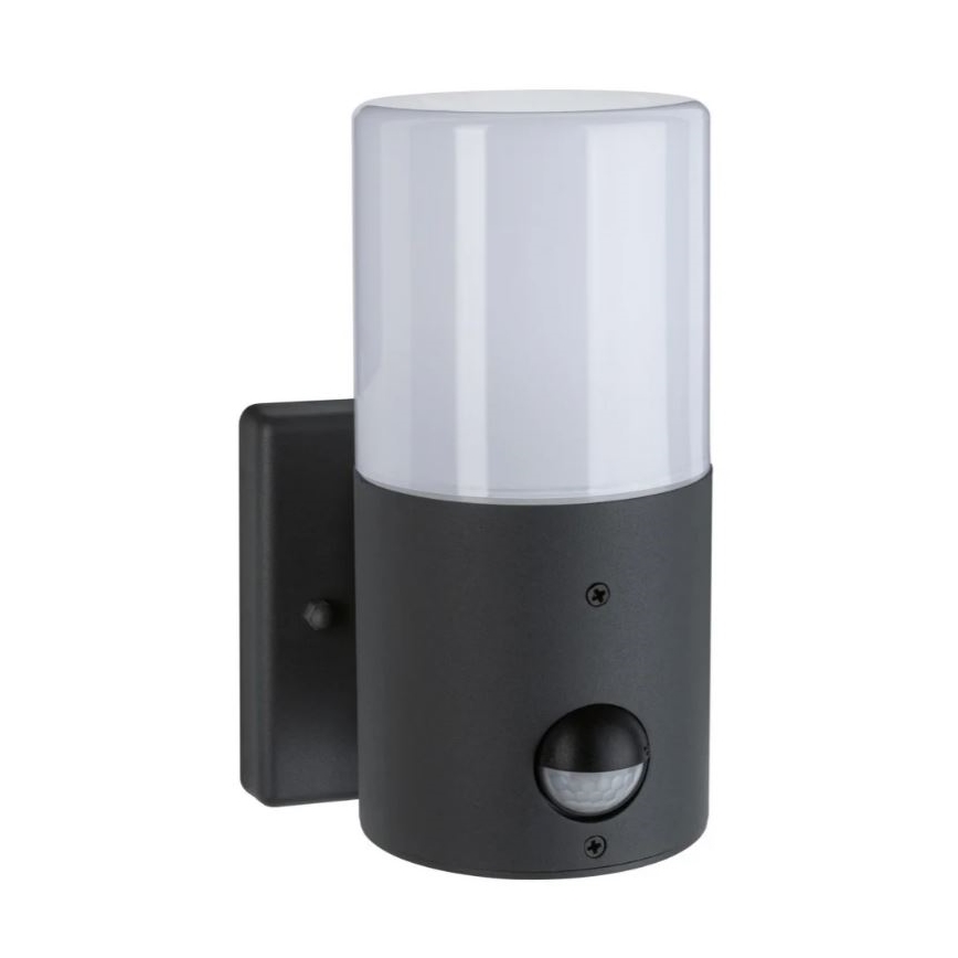 Paulmann 94648 - 1xE27/15W IP44 Вуличний настінний світильник з датчиком TUBS 230V