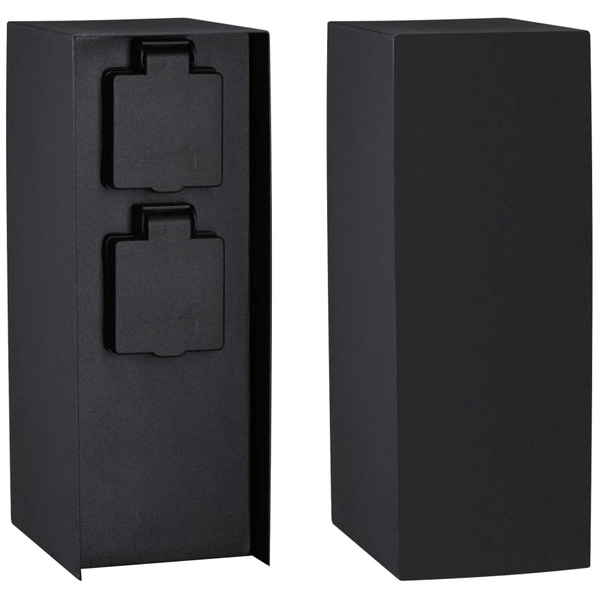 Paulmann 94657 - Вулична розеткова колона RIO 2Z SCHUKO 230V IP44