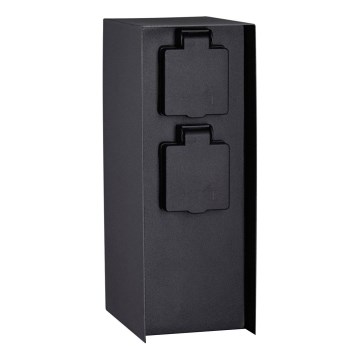 Paulmann 94657 - Вулична розеткова колона RIO 2Z SCHUKO 230V IP44