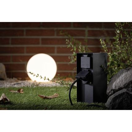 Paulmann 94657 - Вулична розеткова колона RIO 2Z SCHUKO 230V IP44