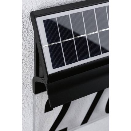 Paulmann 94694 - LED/0,2W IP44 Адресная табличка с подсветкой на солнечной батарее NEDA 3,7V 1800 mAh