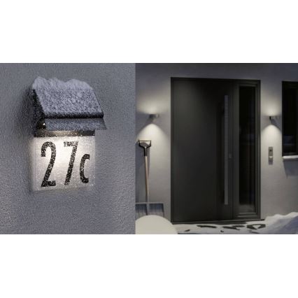 Paulmann 94694 - LED/0,2W IP44 Номер будинку з підсвіткою на сонячній батареї NEDA 3,7V 1800 mAh