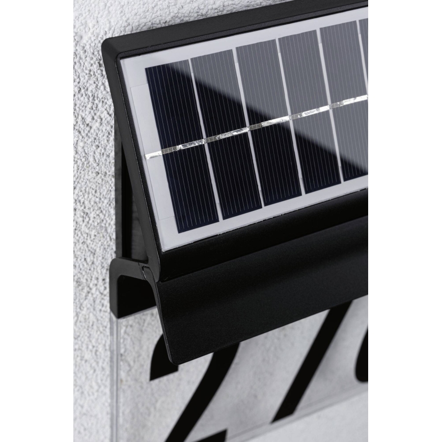 Paulmann 94694 - LED/0,2W IP44 Номер будинку з підсвіткою на сонячній батареї NEDA 3,7V 1800 mAh