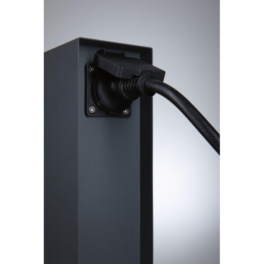 Paulmann 94700 - Уличная розеточная колонна RIO 2Z SCHUKO 230V IP44