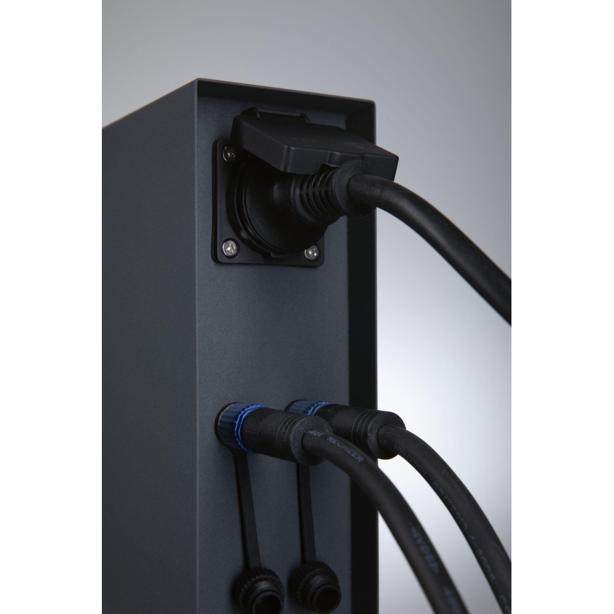 Paulmann 94700 - Уличная розеточная колонна RIO 2Z SCHUKO 230V IP44