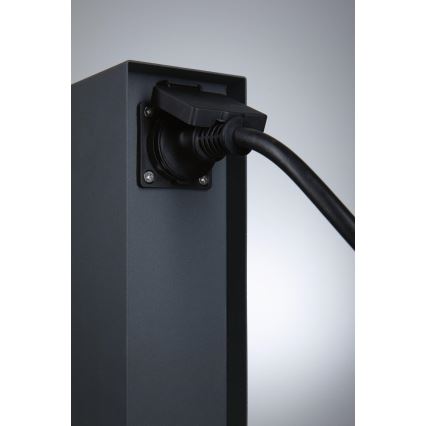 Paulmann 94700 - Зовнішній стовпчик з розетками RIO 2Z SCHUKO 230В IP44