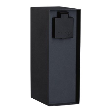 Paulmann 94701 - Уличная розеточная колонна с датчиком освещенности RIO 2Z SCHUKO 230V IP44