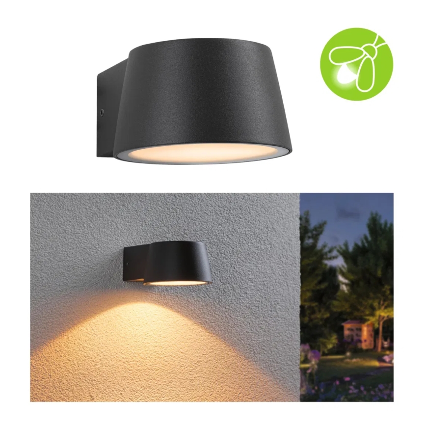 Paulmann 94713 - LED/6W IP44 Уличный настенный светильник CAPERA 230V