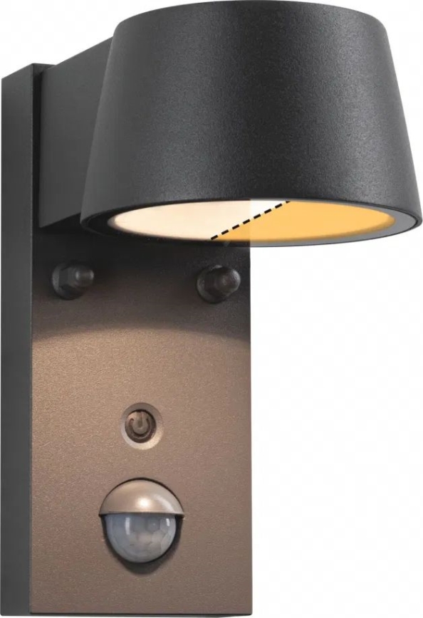 Paulmann 94714 - LED/6W IP44 Уличный настенный светильник с датчиком CAPERA 230V 2200/3000K