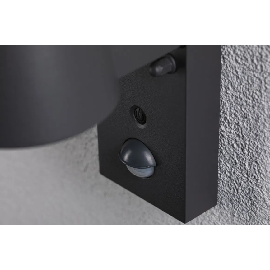 Paulmann 94714 - LED/6W IP44 Вуличний настінний світильник з датчиком CAPERA 230V 2200/3000K