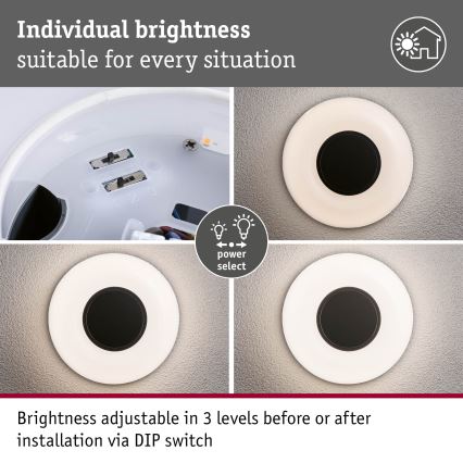 Paulmann 94955 - LED/20,5 Вт IP65 Диммируемый уличный настенный светильник AUREVA 230 В 2200/3000/4000K антрацит