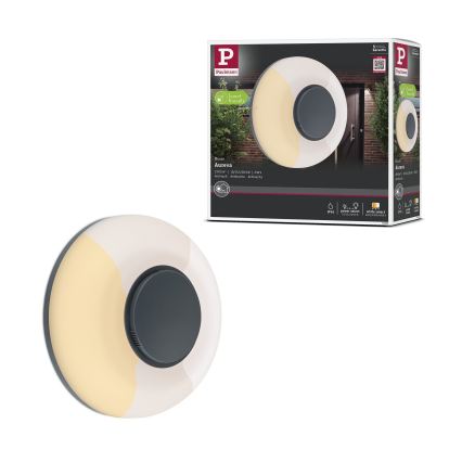 Paulmann 94955 - LED/20,5 Вт IP65 Диммируемый уличный настенный светильник AUREVA 230 В 2200/3000/4000K антрацит