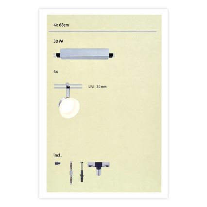 Paulmann 95194 - 4xLED/4W Точечный светильник ICE 230V