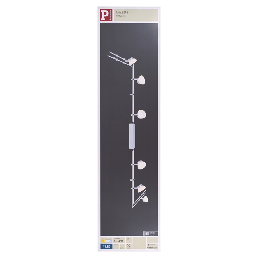 Paulmann 95195 - 6xLED/4W Точковий світильник IceLED I 230/12V