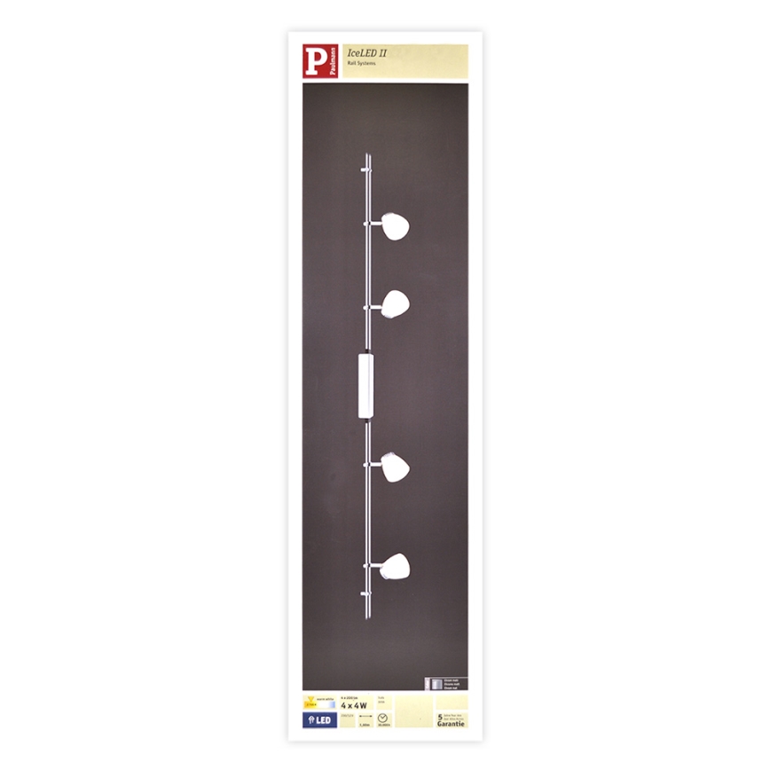 Paulmann 95196 - 4xLED/4W Точковий світильник ICE 230V
