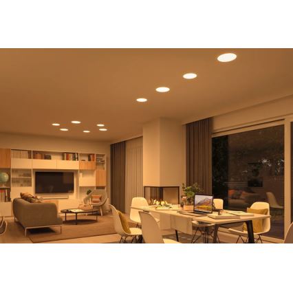 Paulmann 95386 - LED/15W IP44 Вбудований стельовий світильник для ванної з регулюванням яскравості SMART VELUNA 230V