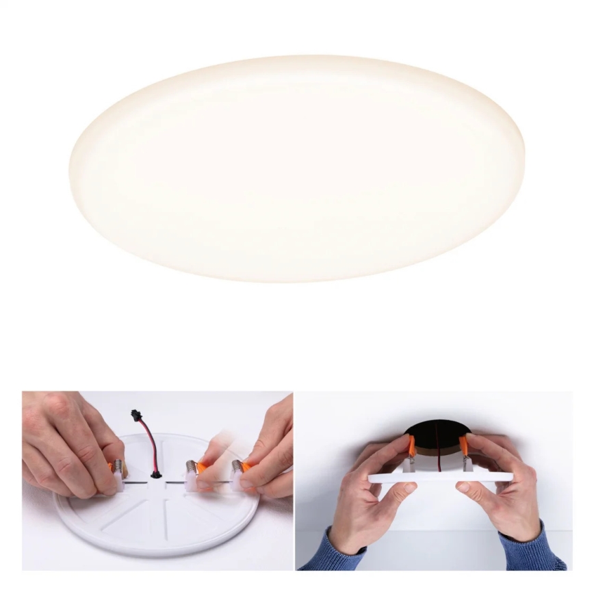 Paulmann 95386 - LED/15W IP44 Вбудований стельовий світильник для ванної з регулюванням яскравості SMART VELUNA 230V