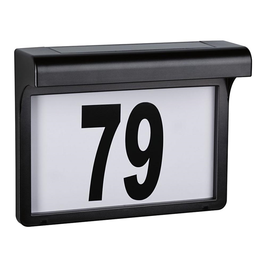 Paulmann 95388 - LED/0,05 Вт IP44 Сонячний номер будинку з датчиком DAYTON 1,2В 600 мАг