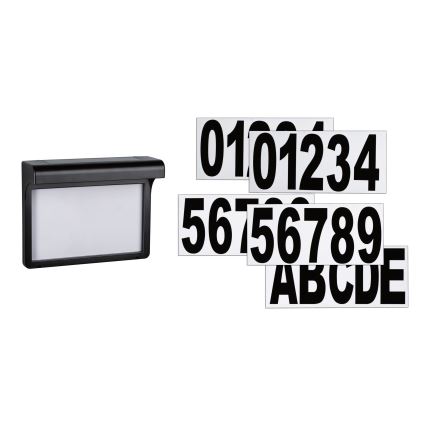 Paulmann 95388 - LED/0,05W IP44 Номер будинку на сонячній батареї з датчиком DAYTON 4,8V