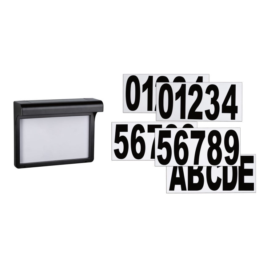 Paulmann 95388 - LED/0,05W IP44 Номер будинку на сонячній батареї з датчиком DAYTON 4,8V