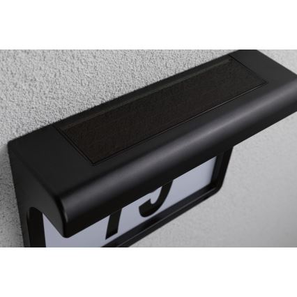 Paulmann 95388 - LED/0,05 Вт IP44 Сонячний номер будинку з датчиком DAYTON 1,2В 600 мАг