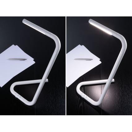 Paulmann 95423 - LED/4,5W Сенсорна настільна лампа з регулюванням яскравості FLEXLINK 5V/USB 4400 mAh білий