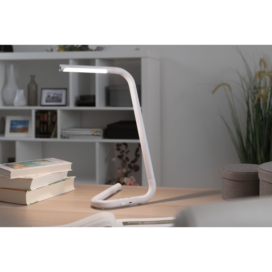 Paulmann 95423 - LED/4,5W Сенсорна настільна лампа з регулюванням яскравості FLEXLINK 5V/USB 4400 mAh білий