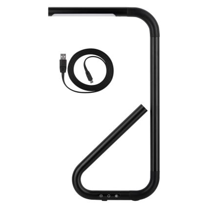 Paulmann 95424 - Світлодіодна настільна лампа з димером, 4,5 Вт, сенсорне керування FLEXLINK 5В/USB 4400 мАг, чорна