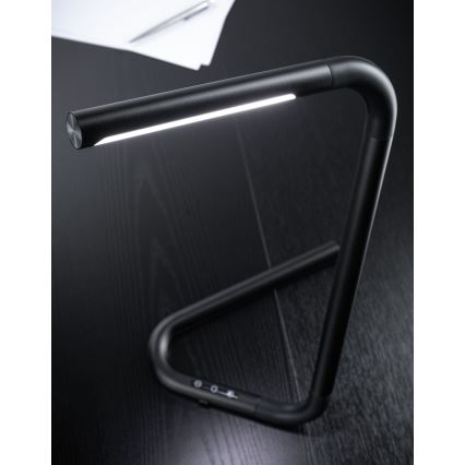 Paulmann 95424 - Світлодіодна настільна лампа з димером, 4,5 Вт, сенсорне керування FLEXLINK 5В/USB 4400 мАг, чорна