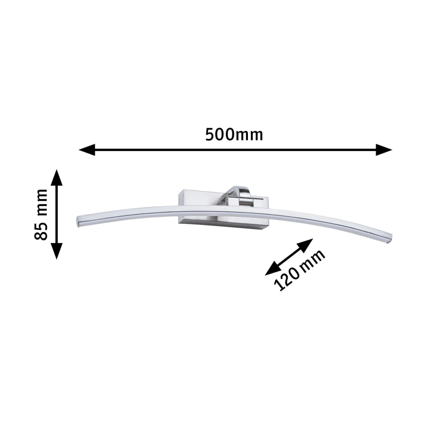 Paulmann 95558 - LED/10 Вт светильник для картин BENTO 230 В 50 см матовый хром