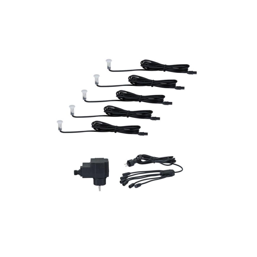 Paulmann 98891 - НАБІР 5X LED/0,16W IP67 Вуличні врізні світильники MICRO 230V