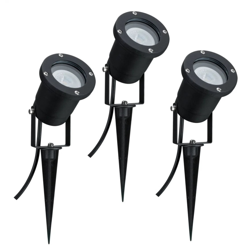 Paulmann 98897 - НАБОР 3xLED GU10/3,5W IP65 Уличная лампа 230V
