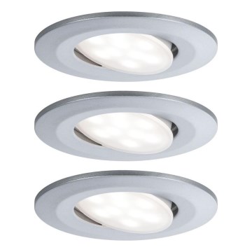 Paulmann 99933 - НАБІР 3x LED/5,2 Вт IP65 Регульоване вбудоване світильник для ванної кімнати 230В