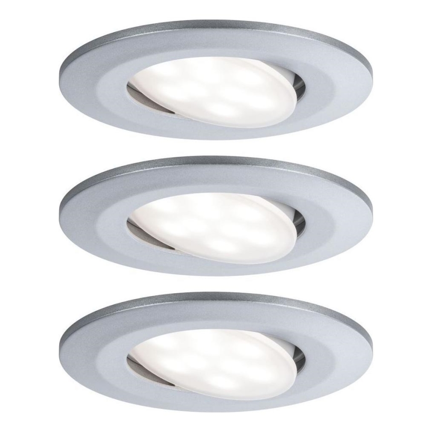 Paulmann 99933 - НАБОР 3x LED/5,2W IP65 Встроенный светильник для ванной комнаты с регулированием яркости 230V
