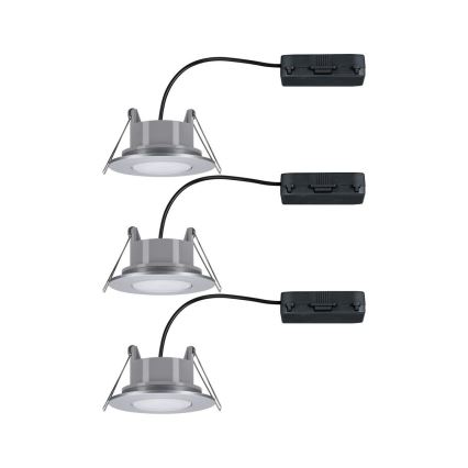 Paulmann 99933 - НАБОР 3x LED/5,2W IP65 Встроенный светильник для ванной комнаты с регулированием яркости 230V