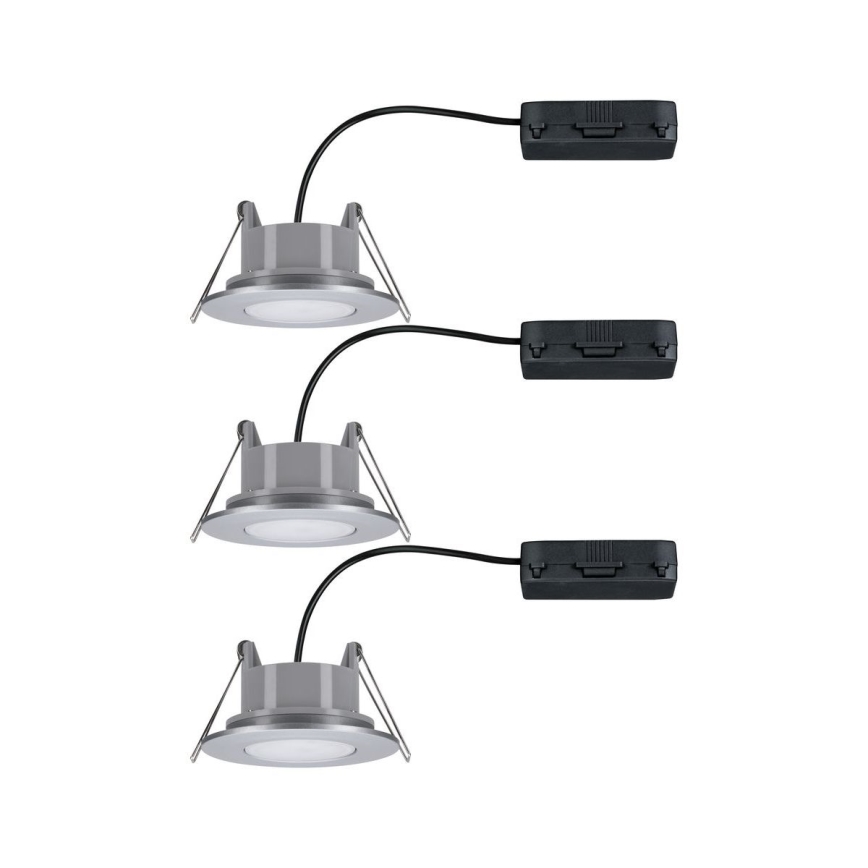 Paulmann 99933 - НАБОР 3x LED/5,2W IP65 Встроенный светильник для ванной комнаты с регулированием яркости 230V