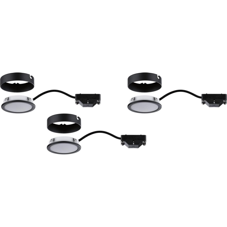 Paulmann 99990 - НАБІР 3xLED/3,5W Освітлення меблів PUKK 230V
