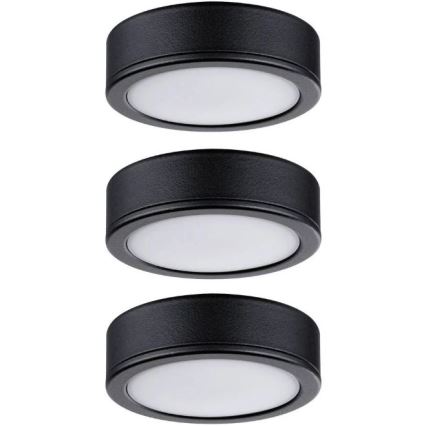 Paulmann 99990 - НАБІР 3xLED/3,5W Освітлення меблів PUKK 230V