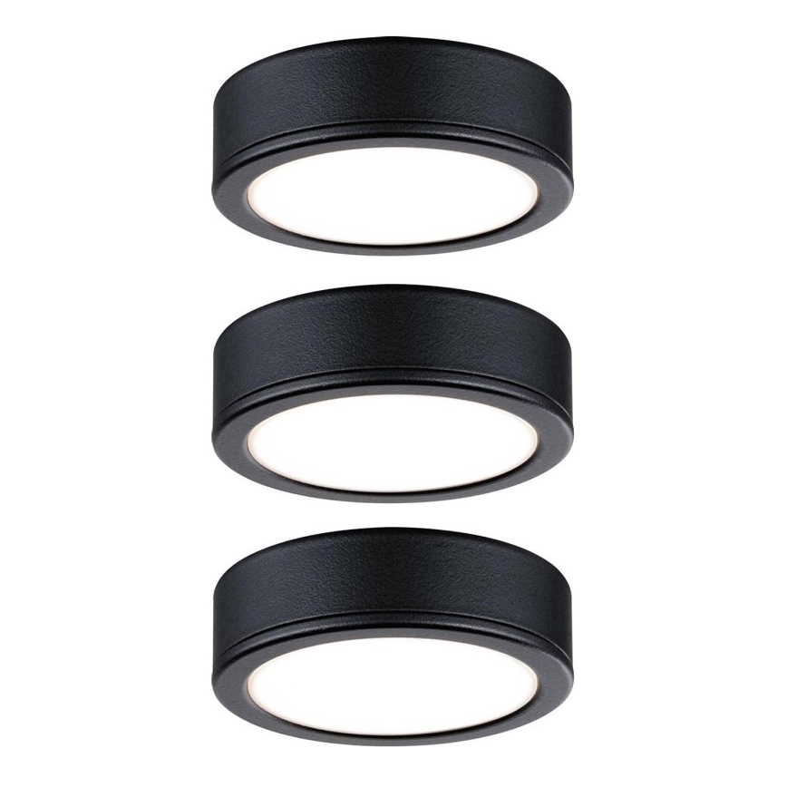 Paulmann 99990 - НАБОР 3xLED/3,5W Мебельное освещение PUKK 230V