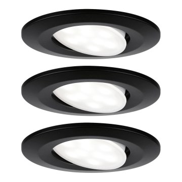 Paulmann 99991 - НАБОР 3xLED/6W IP65 Встроенный светильник для ванной комнаты CALLA 230V