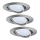 Paulmann - TIP 3974 - Набор 3x встраиваемых светильника COIN 230V LED/4,9W
