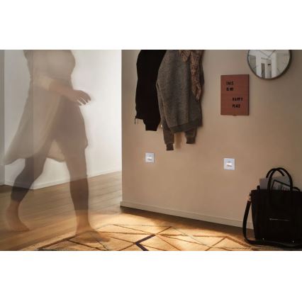 Paulmann  93133 - LED/1,2W Сходовий світильник з датчиком EDGE 230V білий