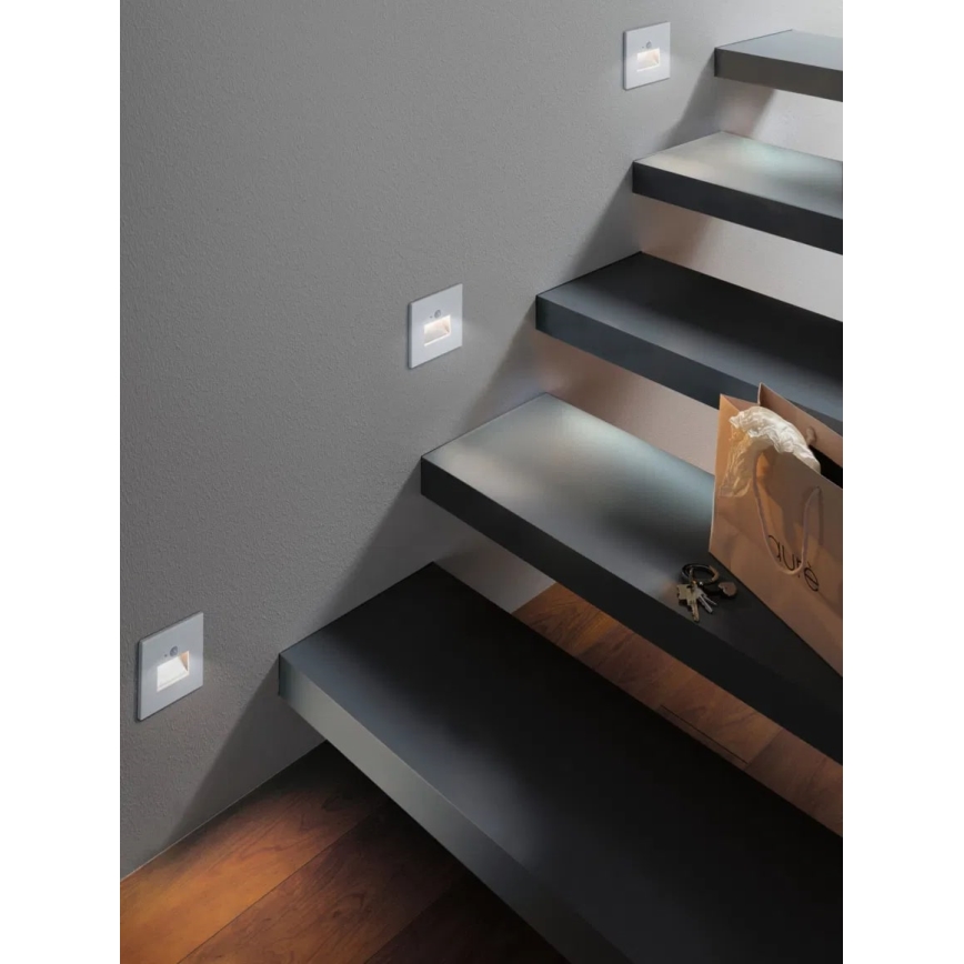 Paulmann  93133 - LED/1,2W Сходовий світильник з датчиком EDGE 230V білий