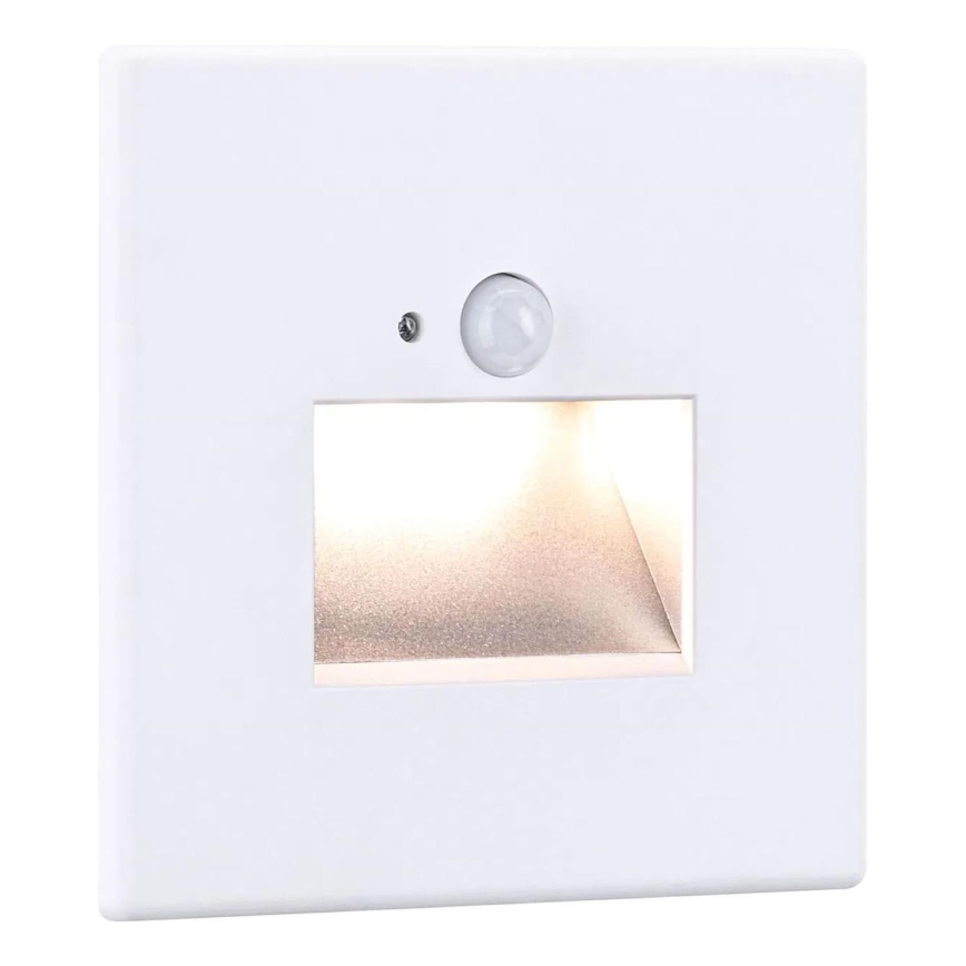 Paulmann  93133 - LED/1,2W Сходовий світильник з датчиком EDGE 230V білий