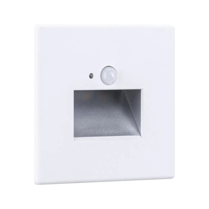 Paulmann  93133 - LED/1,2W Сходовий світильник з датчиком EDGE 230V білий