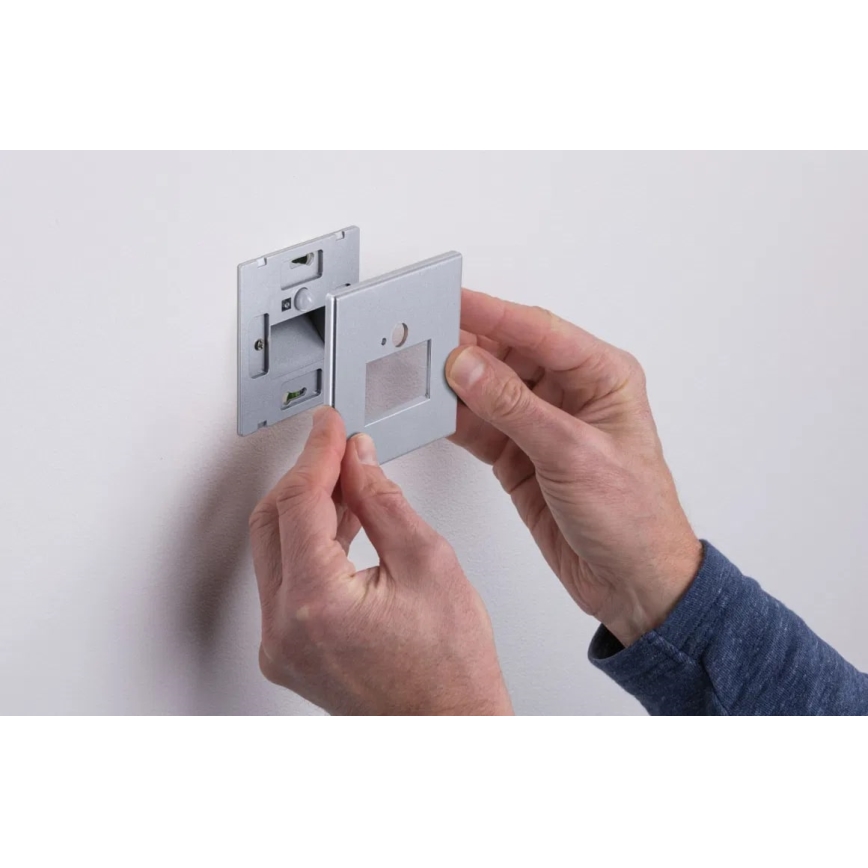 Paulmann  93134 - LED/1,2W Лестничный светильник с датчиком EDGE 230V матовый хром