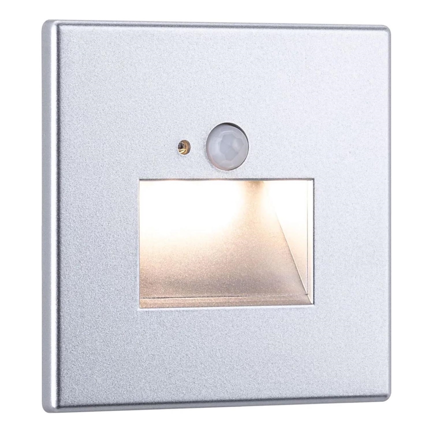 Paulmann  93134 - LED/1,2W Лестничный светильник с датчиком EDGE 230V матовый хром