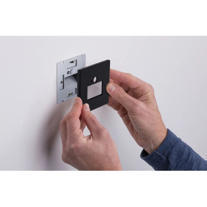 Paulmann  93135 - LED/1,2W Сходовий світильник з датчиком EDGE 230V чорний
